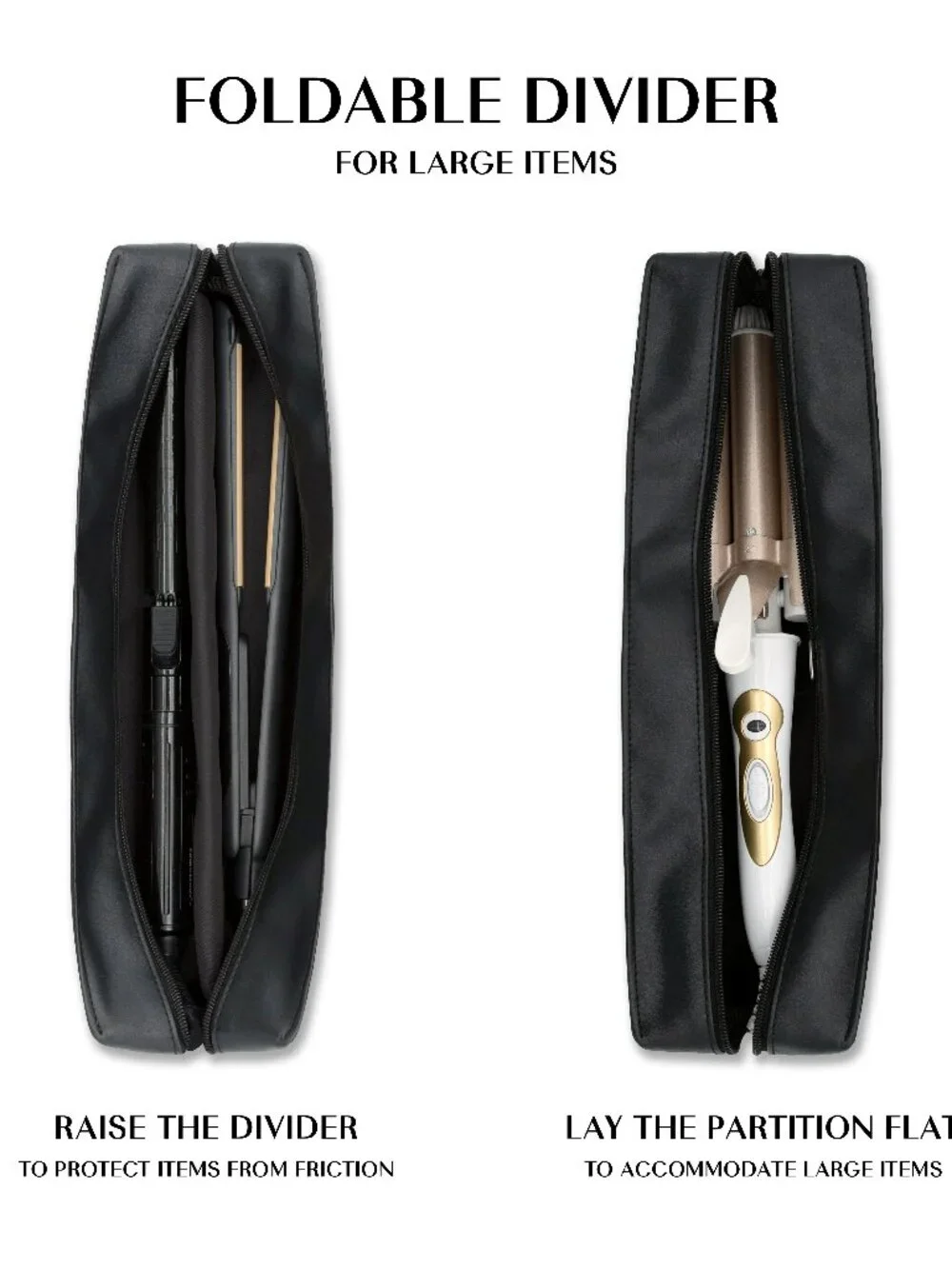 Storage case for curling irons and hair straighteners
